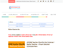 Tablet Screenshot of jobsinjammu.com